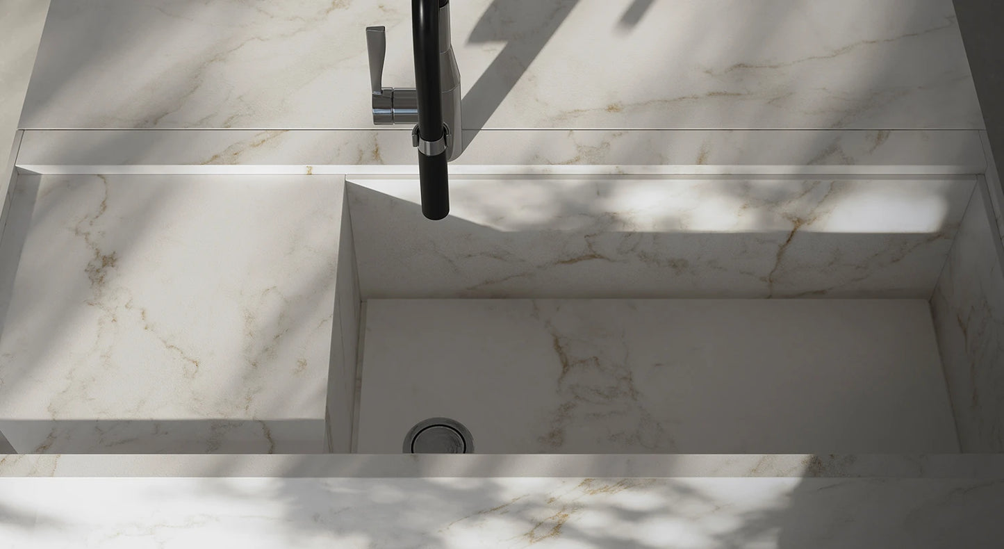 LITHOTECH / BLANC STATUARIO GOLD / SOFT / 1.2 cm