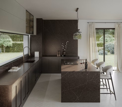 SILESTONE / CHATEÂU BROWN / SUEDE / PULIDO / 2 cm