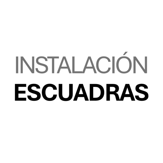 Instalación de escuadras