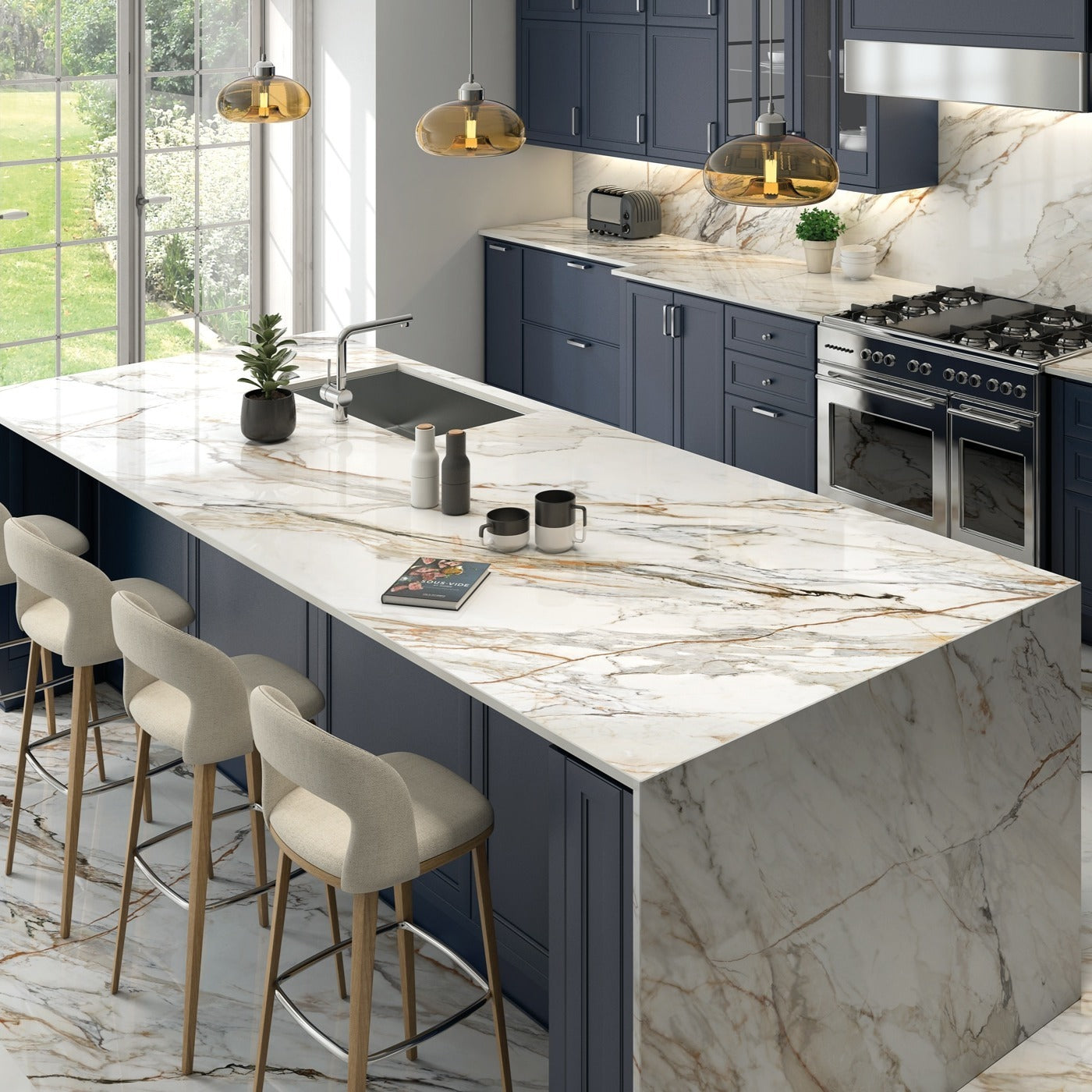 ARKLAM / CALACATTA PAONAZZO / HONED / 1.2 cm