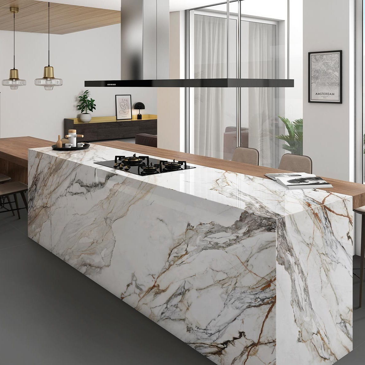 ARKLAM / CALACATTA PAONAZZO / HONED / 1.2 cm