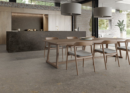 INALCO / METEORA GRIS / ABUJARDADO / 2 cm